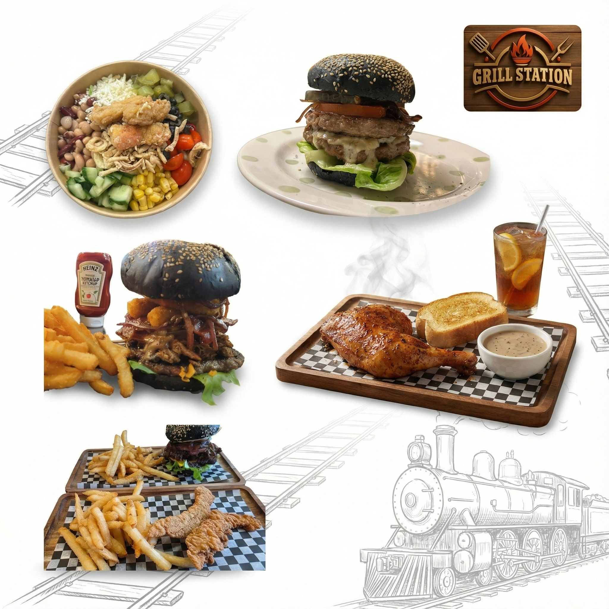 Grill Station Saskatoon restaurant interior - Casual dining atmosphere