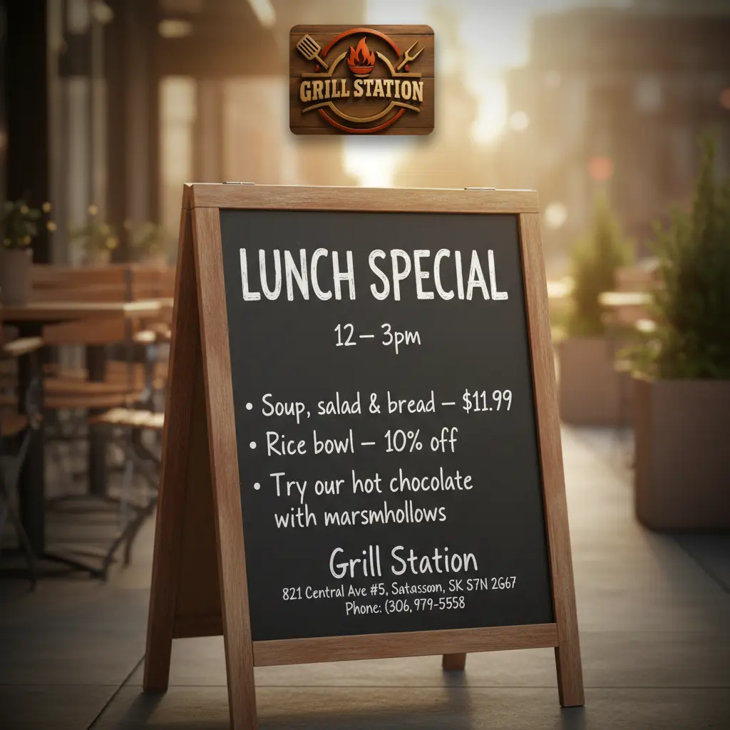 Grill Station Saskatoon Special Offer - Order Online