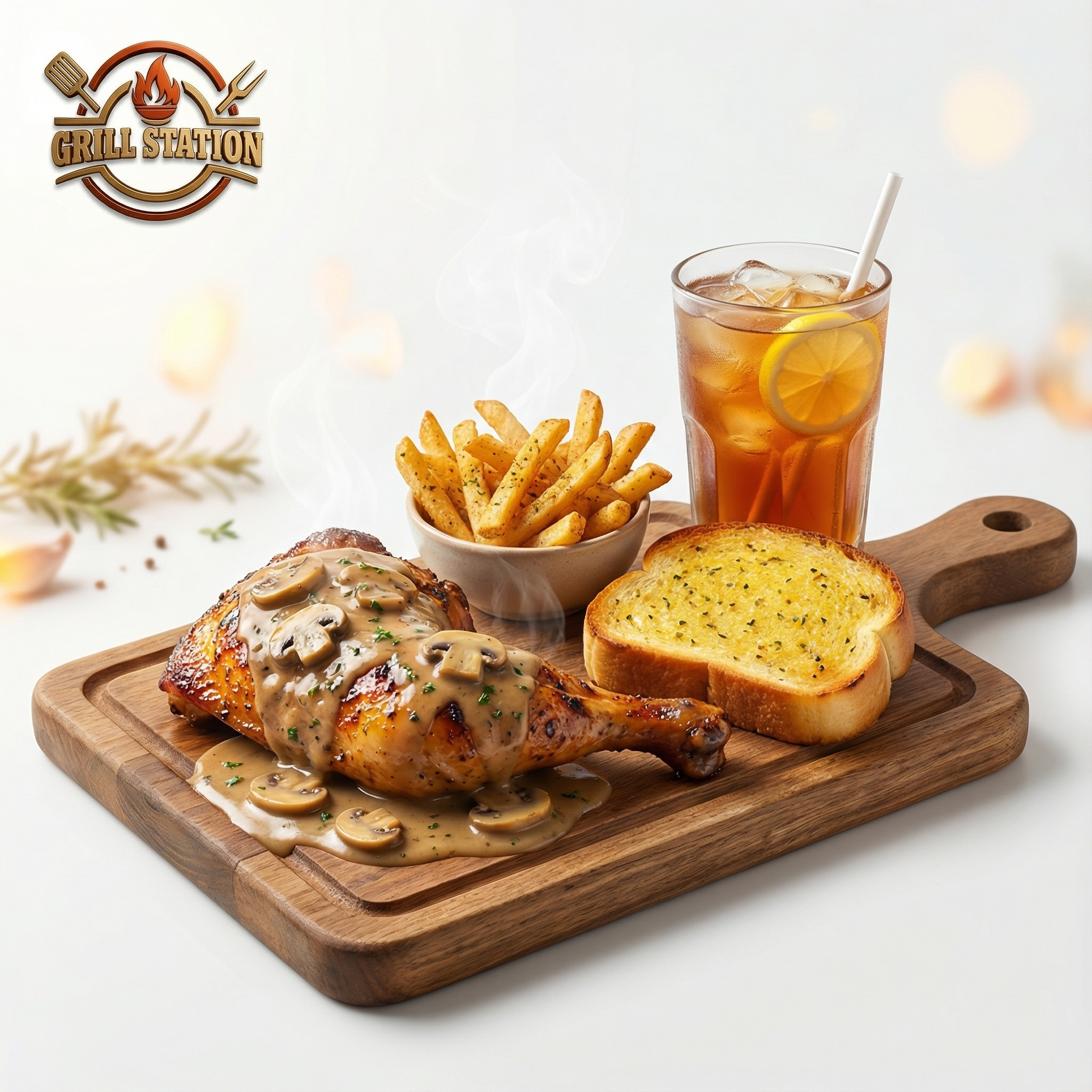 Solo Adventure flame-grilled chicken combo at Grill Station Saskatoon